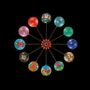 Guirlandes et boules de Noël - Santa's Helpers - Un ensemble de 12 boules faites à la main - HONEST LOVE OUR PLANET