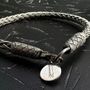 Jewelry - BRACELET WITH 5 WHITE KNOTS - SILVER AND OXIDIZED SILVER - HANDMADE - MEN & WOMEN - KARAWAN AUTHENTIC