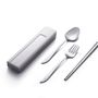 Cutlery set - Calligraphy II Asian Togo Cutlery Set (Blue/ Pink/ Gray) - JIA