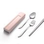 Cutlery set - Calligraphy II Asian Togo Cutlery Set (Blue/ Pink/ Gray) - JIA
