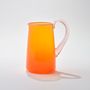 Art glass - Miami Jug in Bright Orange - GATHER