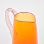 Art glass - Miami Jug in Bright Orange - GATHER
