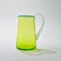 Art glass - Miami Jug in Lime Green - GATHER