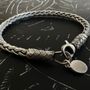 Bracelets - ROUND BRAID BRACELET - SILVER AND OXIDIZED SILVER - HANDMADE - MEN&WOMEN - KARAWAN AUTHENTIC