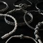 Bracelets - ROUND BRAID BRACELET - SILVER AND OXIDIZED SILVER - HANDMADE - MEN&WOMEN - KARAWAN AUTHENTIC