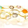 Jewelry - GOLD-PLATED RING\" DROP\” SMOKY QUARTZ - KARAWAN AUTHENTIC
