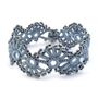 Bracelets - LACE TEXTILE BRACELET\" YELIN\” - PEARL GRAY - KARAWAN AUTHENTIC