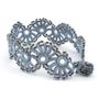 Bracelets - LACE TEXTILE BRACELET\" YELIN\” - PEARL GRAY - KARAWAN AUTHENTIC