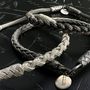 Bracelets - 925 SILVER BRAIDED BRACELET FOR MEN AND WOMEN - KARAWAN AUTHENTIC
