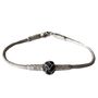 Bracelets - BRACELET NOEUD NOIR - ARGENT ET ARGENT OXYDÉ - FAIT MAIN - HOMME&FEMME - KARAWAN AUTHENTIC