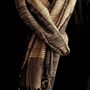 Scarves - "ASSAM" WILD SILK STOLE, SIZE M - KARAWAN AUTHENTIC