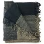 Scarves - "ASSAM" WILD SILK STOLE, SIZE M - KARAWAN AUTHENTIC