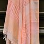 Bath towels - ORGANIC COTTON FOUTA - SUD Collection - NUDE Color - KARAWAN AUTHENTIC