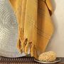 Bath towels - ORGANIC COTTON FOUTA - DOLCE COLLECTION - CITRINE COLOR - KARAWAN AUTHENTIC
