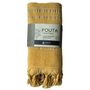 Bath towels - ORGANIC COTTON FOUTA - DOLCE COLLECTION - CITRINE COLOR - KARAWAN AUTHENTIC