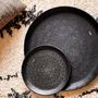 Decorative objects - BLACK BRASS TRAY ENGRAVED WITH 'ARABESK' - KARAWAN AUTHENTIC