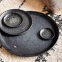 Decorative objects - BLACK BRASS TRAY ENGRAVED WITH 'ARABESK' - KARAWAN AUTHENTIC