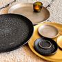Objets de décoration - COUPELLE EN LAITON ARGENTÉ MARTELÉ ET GRAVÉ 'PALMYR' - KARAWAN AUTHENTIC