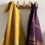 Serviettes de bain - FOUTA TISSÉE EN COTON BIOLOGIQUE - COLLECTION GARDEN - COULEUR SUNFLOWER - KARAWAN AUTHENTIC