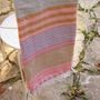 Bath towels - ORGANIC COTTON TOWEL - SUD Collection - TERRA COTTA Color - KARAWAN AUTHENTIC