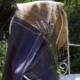 Serviettes de bain - FOUTA EN COTON BIOLOGIQUE - Collection SAND- Couleur SABLE & BLEU IMPERIAL - KARAWAN AUTHENTIC