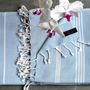 Bath towels - ORGANIC COTTON FOUTA - HAMMAM Collection - Color WHITE & CLOUD - KARAWAN AUTHENTIC