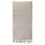 Serviettes de bain - FOUTA EN COTON BIOLOGIQUE - Collection SAND- Couleur SABLE & BLANC - KARAWAN AUTHENTIC