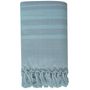 Bath towels - WOVEN ORGANIC COTTON FOUTA - GARDEN COLLECTION - ALMOND COLOR - KARAWAN AUTHENTIC