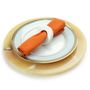 Formal plates - Charger plates in orange onyx - ATELIER BARBERINI & GUNNELL