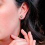 Jewelry - Ears studs Flash Cobalt - Silver - LES JOLIES D'EMILIE