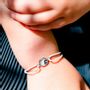 Jewelry - Cord bracelet Licorne Rose - Silver - LES MINIS D'EMILIE