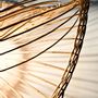 Unique pieces - Galaxie Illuminated wicker basketry wall lamp - TRESSAGES PAS SAGES