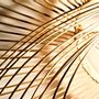 Unique pieces - Galaxie Illuminated wicker basketry wall lamp - TRESSAGES PAS SAGES