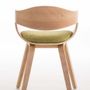 Kitchens furniture - Kingston Chair - Natural Wood/Light Green - VIBORR