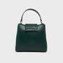 Bags and totes - Forest green vegan leather handbag in seal shape - CARMEN & SIMONE