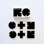 Kitchen utensils - Malevich Coasters Set of 6 - Suprematism inspired Acrylic drink bases - BEAMALEVICH