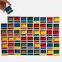 Decorative objects - Unité D'Habitation Le Corbusier Mega Fridge Magnets - Pack of 54 magnets to create Brutalist mosaics - BEAMALEVICH