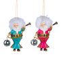 Other Christmas decorations - + DISCO BALL SANTA ORN ASS/2 MULTI 14CM - GOODWILL M&G