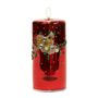 Autres décorations de Noël - LED GLSS XMAS JEWEL CANDLE RD batt.op 18CM - GOODWILL M&G