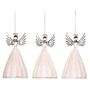 Ornaments - GLSS IR.GLT ANGEL ORN ASS/3 WH/CLR 12CM - GOODWILL M&G