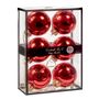 Christmas garlands and baubles - GLSS UNI BALL BOX/6 SHINY RD 7CM - GOODWILL M&G