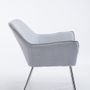 Assises pour bureau - Fauteuil Lounge Caracas Tissu - Gris - VIBORR