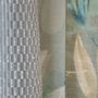 Rideaux et voilages - Double-rideau ALBA - Col Bleu - Panneau à oeillets - 140 x 260 cm - 74 % polyester 26% coton - IPC DECO DELL'ARTE