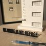 Decorative objects - My House is My Refuge 3D Architecture Quote - Decorative Tabletop Barragán design lettering - BEAMALEVICH