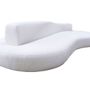 Sofas for hospitalities & contracts - Lab Organic White Pearl | 100% Bespoke Double-sided curved sofa - CREARTE COLLECTIONS
