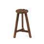 Stools - The Kabuki Bar Stool - Natural - Low - BAZAR BIZAR LIVING