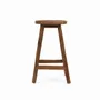 Tabourets - Le Tabouret de bar Shibori - Naturel - BAZAR BIZAR - COASTAL LIVING