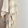 Serviettes de bain - FOUTA EN COTON BIOLOGIQUE - COLLECTION DOLCE - COULEUR MOONSTONE - KARAWAN AUTHENTIC