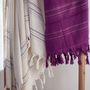 Bath towels - ORGANIC COTTON FOUTA - DOLCE COLLECTION - MOONSTONE COLOR - KARAWAN AUTHENTIC