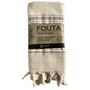 Serviettes de bain - FOUTA EN COTON BIOLOGIQUE - COLLECTION DOLCE - COULEUR MOONSTONE - KARAWAN AUTHENTIC